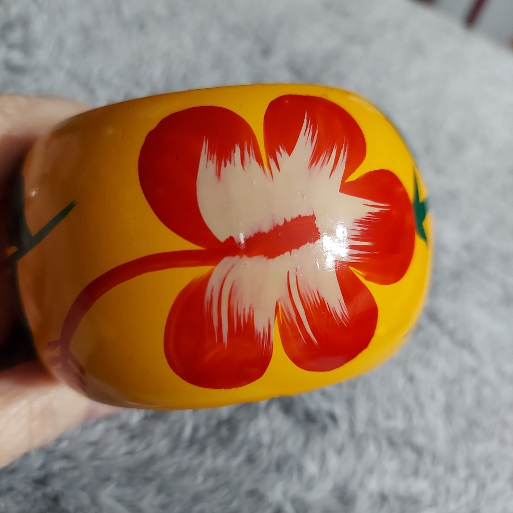 Fantasia Boho Style Painted/Red Flower Design (Floral Festival)
